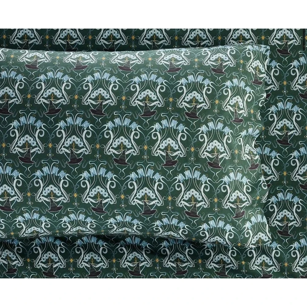 Pottery Barn Teen Wicked Elphaba Nouveau Organic Full Sheet Set NWT Retail $159